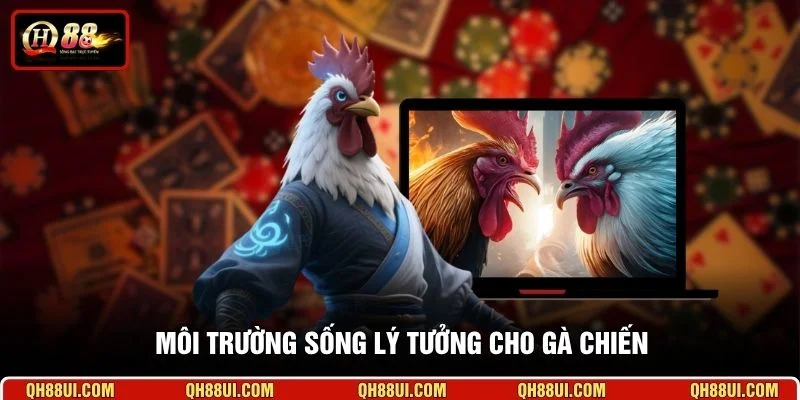Môi trường sống lý tưởng cho gà chiến